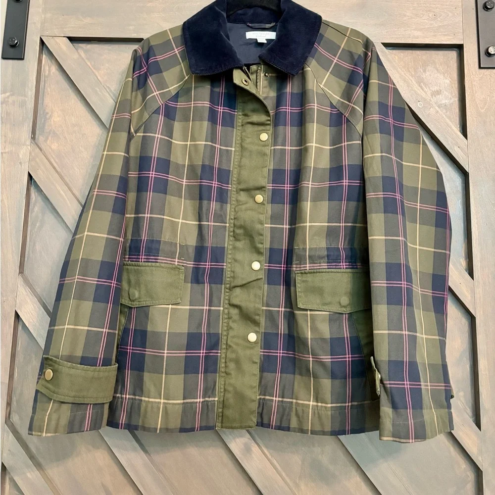 Ann Taylor Weekend Collection Plaid Collared Jacket - Picture 4 of 6